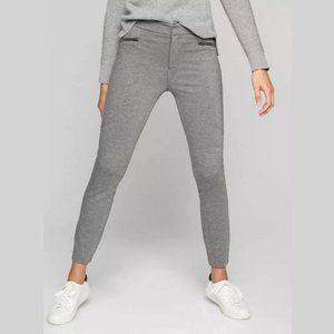 Athleta Gray Ponte Moto Pants 2.0 Sz 2P Petite